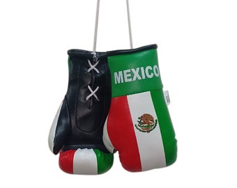 Mexico Boxing Glove / Mexico Flag /  Mini Mexico Boxing Glove