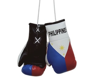 Philippines Boxing Glove / Philippines  Flag /  Mini Philippines  Boxing Glove