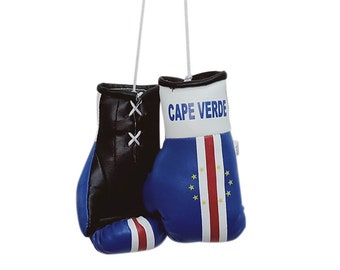 Cape Verde Boxing Glove / Cape Verde Flag /  Mini Cape Verde Boxing Glove