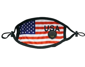 United States of America Mask / Face Mask WITH Filter pocket / USA Flag