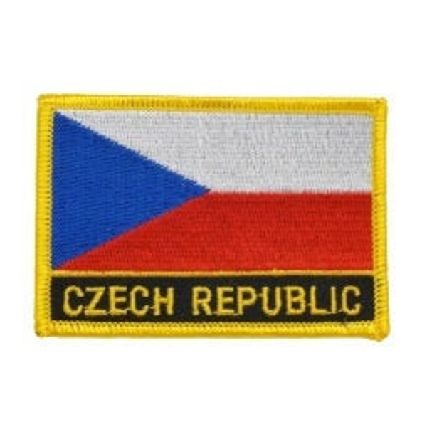 Czech Republic Patch / Czech Republic Flag Patch / Iron - on or Sew On