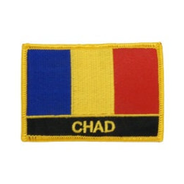 Chad Patch / Chad Flag Patch / Iron - on or Sew On