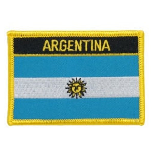 Argentina Patch / Argentina Flag Patch / Iron - on or Sew On