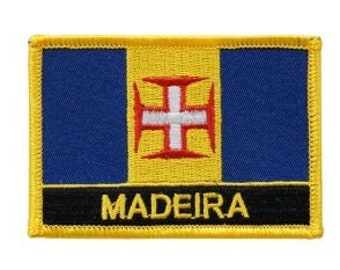 Patch madère / Patch drapeau de Madère / Fer - sur ou coudre sur