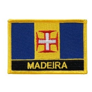 Madeira Patch / Madeira Flag Patch / Iron - on or Sew On