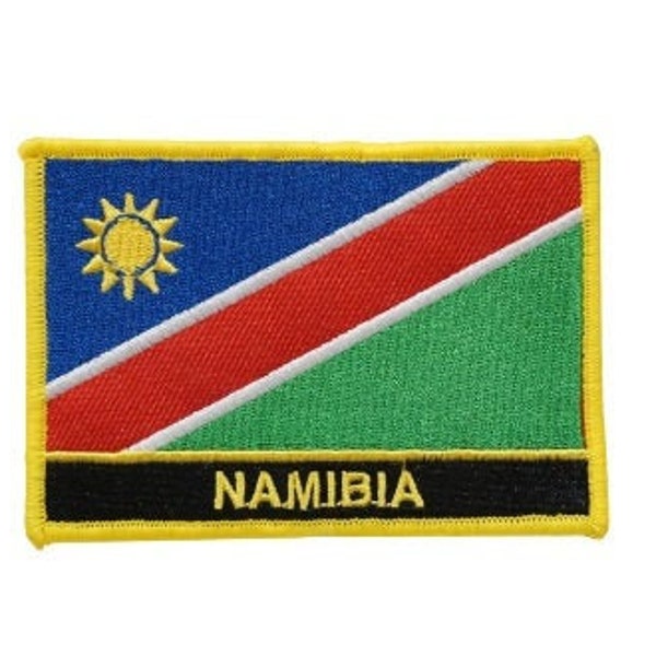 Namibia patch / Namibia Flag Patch / Iron - on or Sew On