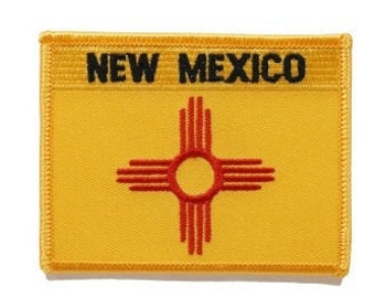 New Mexico  Patch / New Mexico Flag Patch / Iron - on or Sew On