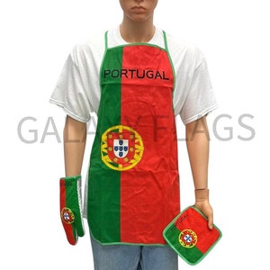 Portugal Kitchen Set Flag / Portugal Flag / Portugal Flag Apron