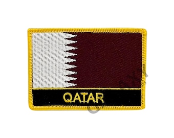 Qatar-märke / Qatars flaggmärke / Stryk-på eller sy-på