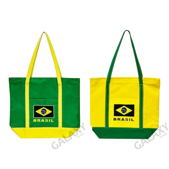 ブラジル国旗刺繍トートバッグ / ブラジル国旗 / ブラジル国旗