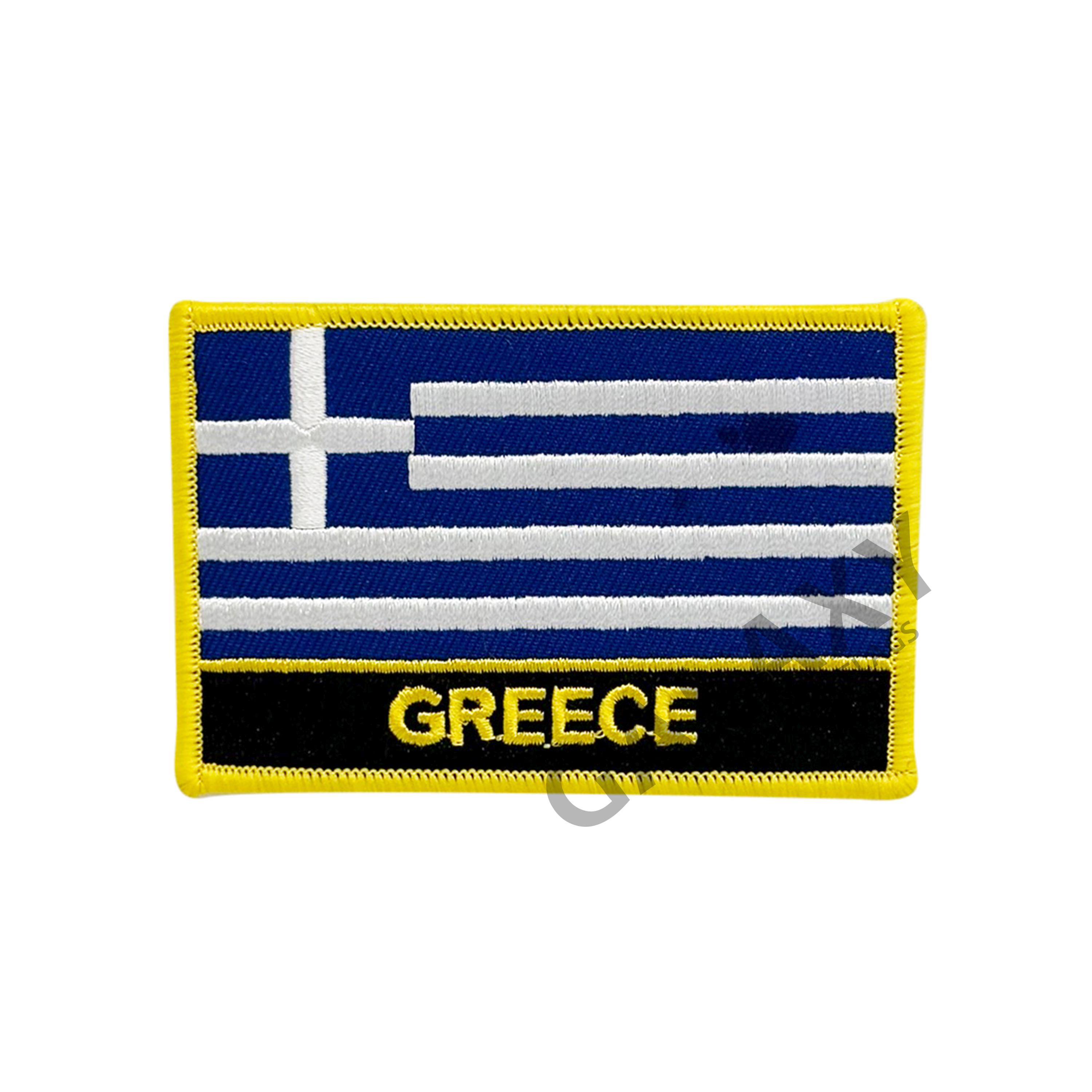 Greece Patch / Greece Flag Patch / Iron - on or Sew On