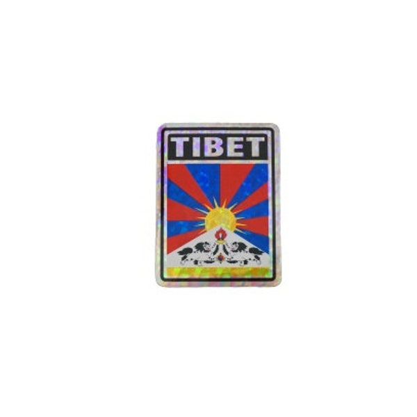 Tibet Sticker  / Tibet Flag Sticker / "3x4" Tibet Sticker