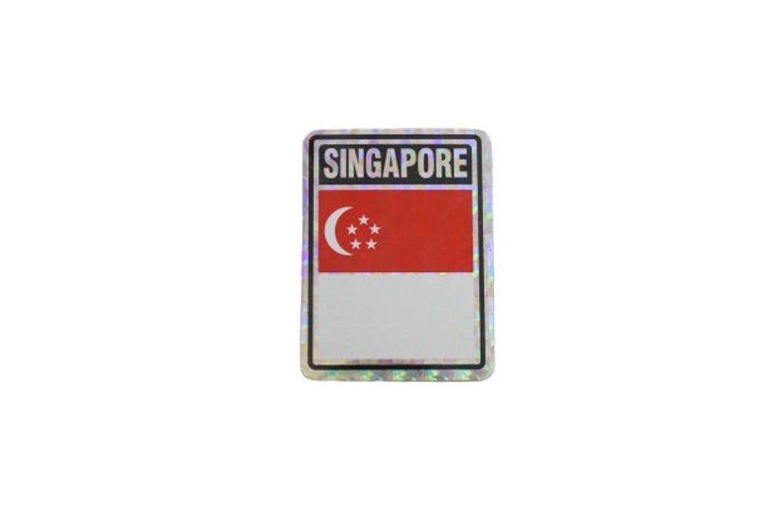 Singapore Sticker / Singapore Flag Sticker / 3x4 Singapore Sticker Etsy
