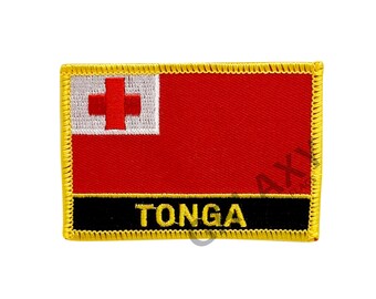 Tonga patch / Tonga Flag Patch / Iron - on or Sew On