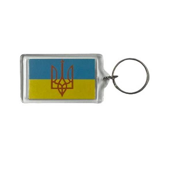 Ukraine Plastic Key Chain