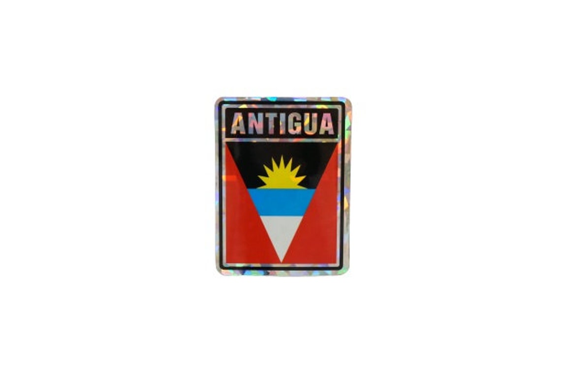 Antigua & Barbuda Sticker / Antigua and Barbuda Flag Sticker / 