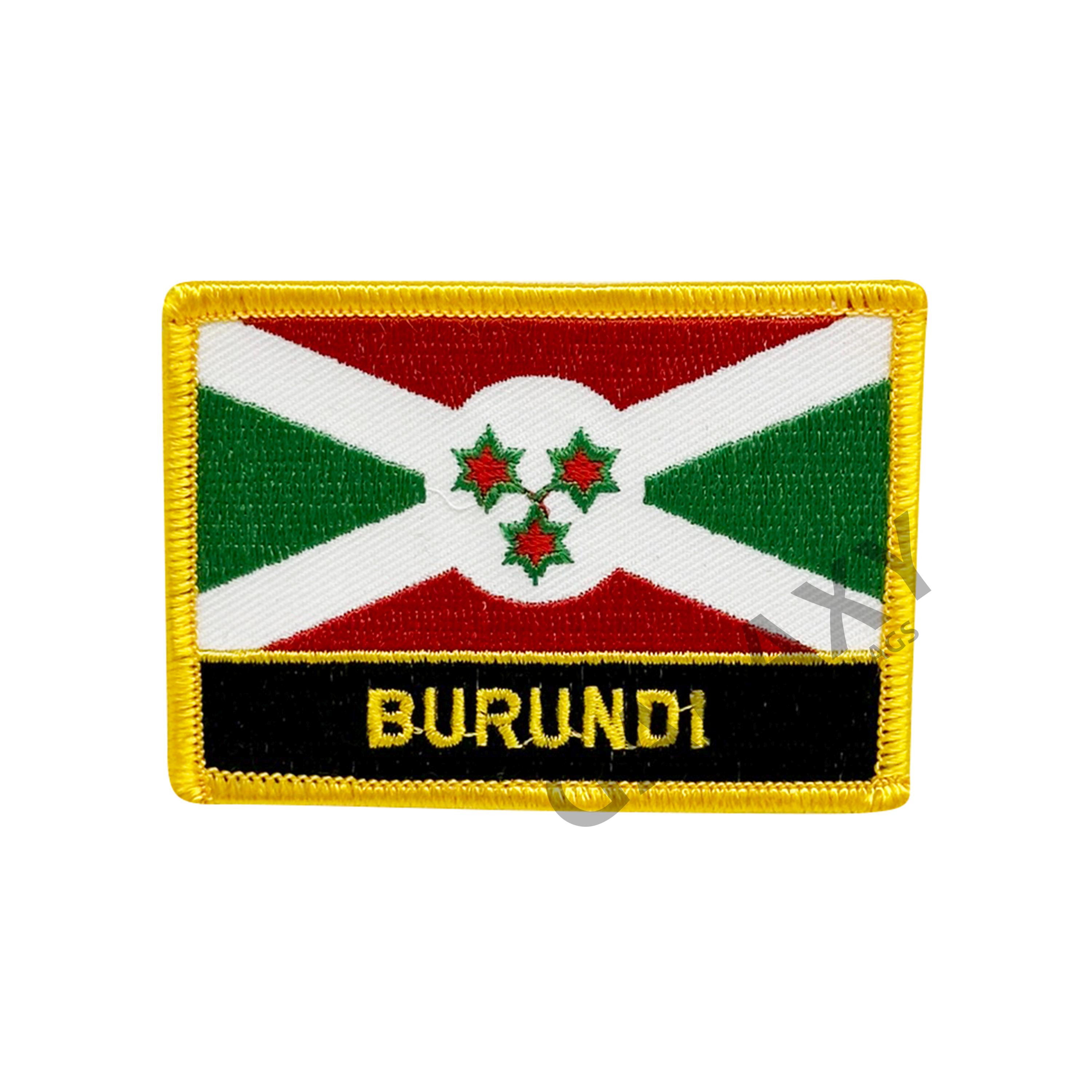 Burundi Patch / Burundi Flag Patch / Iron - on or Sew On