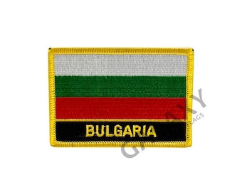 Écusson bulgare / Écusson drapeau bulgare / À repasser ou à coudre