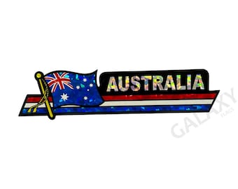 Australia Bumper Sticker  / Australia Flag Sticker / "3 x 11 3/4" Australia Bumper Sticker