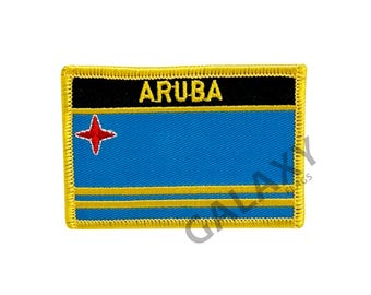 Aruba Patch / Aruba Flag Patch / Iron - on or Sew On