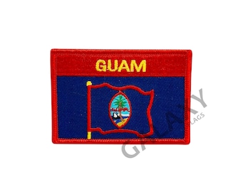Guam Patch / Guam Flag Patch / Iron - on or Sew On