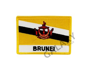 Brunei Patch / Brunei Flag Patch / Iron - on or Sew On