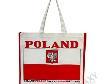 Poland Flag Tote Bag / Poland Flag / Poland Country Flag Tote Bag
