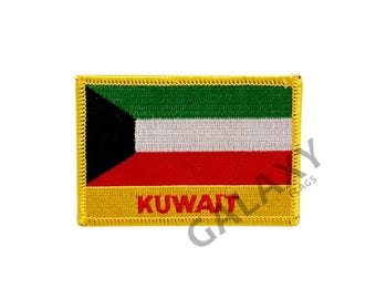 Kuwait Patch / Kuwait Flag Patch / Iron - on or Sew On