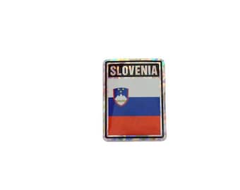 Slovenia Sticker  / Slovenia Flag Sticker / "3x4" Slovenia Sticker