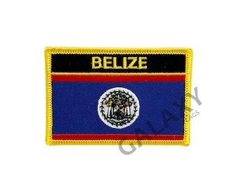 Belize Patch / Belize Flag Patch / Iron - on or Sew On