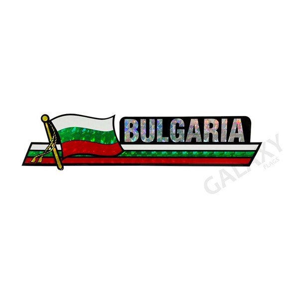 Mini Adesivi Bandiera Bulgaria - 33x20mm Rettangolari - Confezione 12 Pezzi Autoadesivi