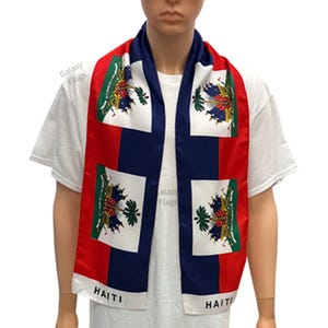 Haiti Scarf / Haiti Flag / Haiti Flag Scarves