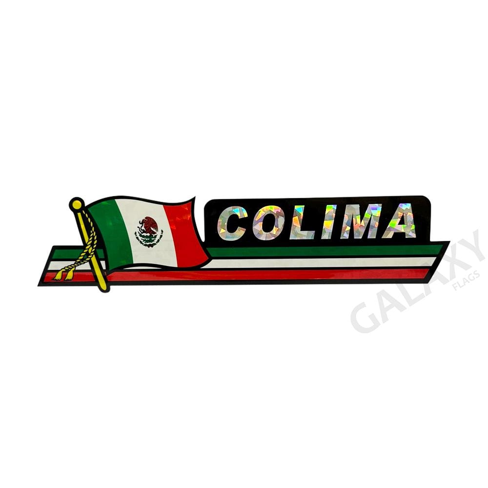 Mapa Colima Sticker Colima Bumper Sticker / Colima Flag Sticker /
