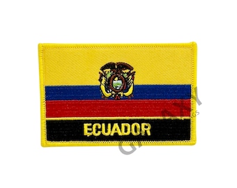 Ecuador Patch / Ecuador Flag Patch / Iron - on or Sew On