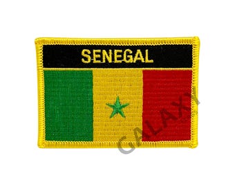 Senegal patch / Senegal Flag Patch / Iron - on or Sew On