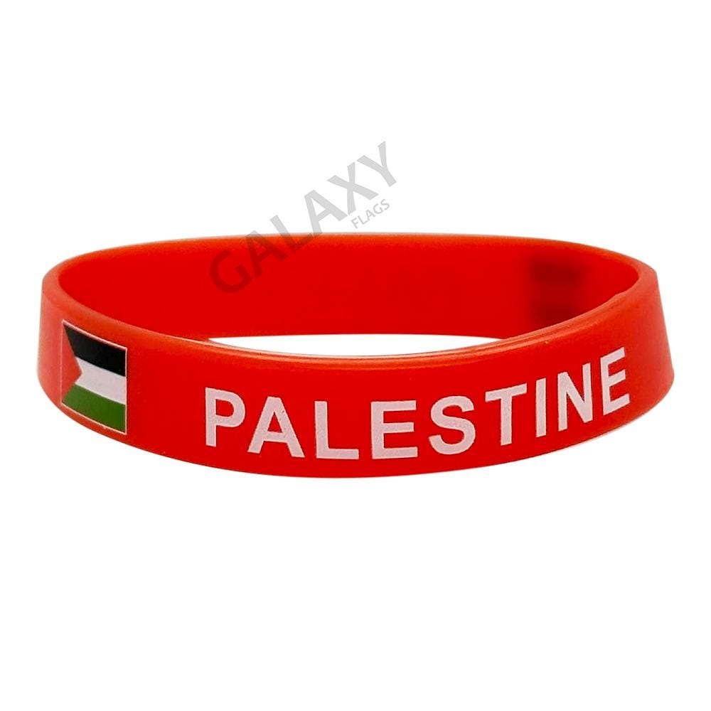 Bracelet Silicone Free Palestine - Drapeau Gaza Adjustable Pour Soutien Et Paix