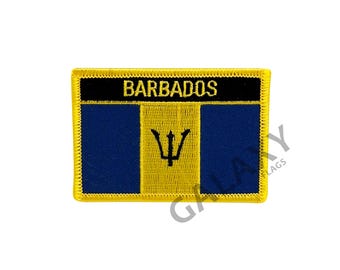 Parche de Barbados / Parche con la bandera de Barbados / Para planchar o coser