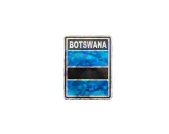 Botswana Sticker / Botswana Vlag Sticker / "3x4" Botswana Sticker
