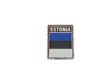 Estland Sticker / Estland Vlag Sticker / "3x4" Estland Sticker
