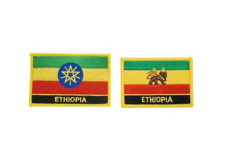 Ethiopia Patch /Ethiopia Flag Patch / Iron on or Sew On / Ethiopia image 1