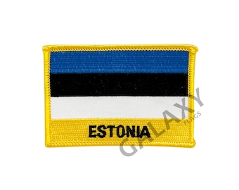 Estonia Patch / Estonia Flag Patch / Iron - on or Sew On