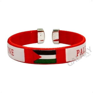 Palestine Bracelet / Palestine Flag Satin Bracelet