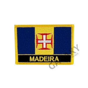 Madeira-tygmärke / Madeiras flaggtygmärke / Stryk-på eller sy-på