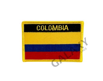 Toppa Bandiera Colombia Termoadesiva 9x6 Cm – Da Stirare O Cucire Su Giacche, Jeans, Zaini