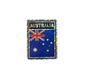 Australia Sticker  / Australia  Flag Sticker / "3x4" Australia Sticker