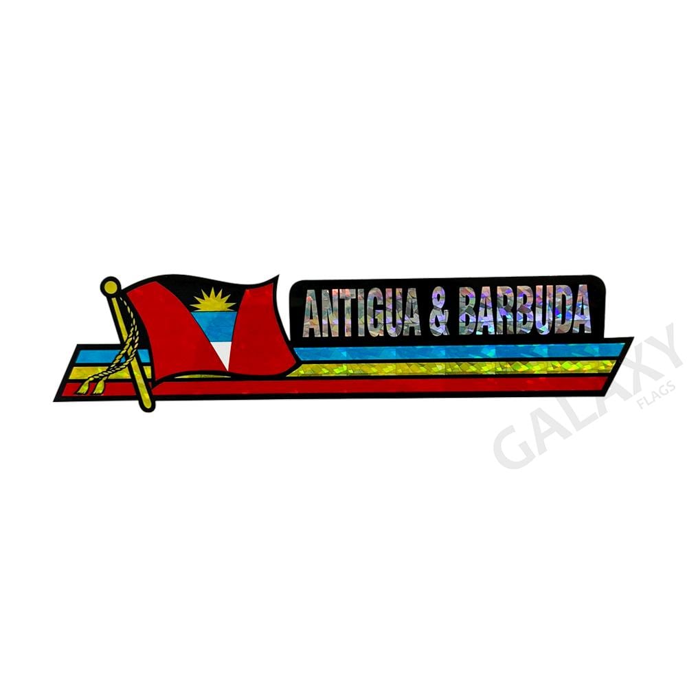 Antigua and Barbuda Bumper Sticker / Antigua and Barbuda Flag Sticker ...