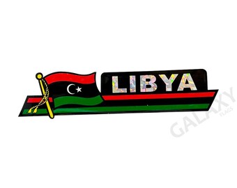 Libyen Autoaufkleber / Libyen Flagge Aufkleber / "3 x 11 3/4" Libyen Autoaufkleber