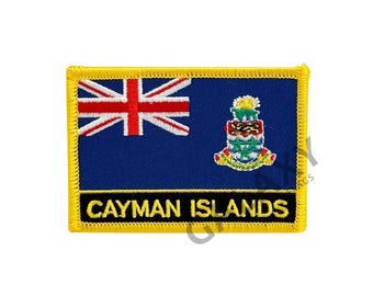 Cayman Islands Patch / Cayman Islands Flag Patch / Iron - on or Sew On