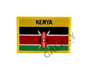 Kenya Patch / Kenya Flag Patch / Iron - on or Sew On