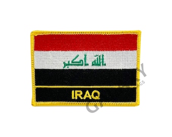 Parche de Irak / Parche con la bandera de Irak / Para planchar o coser